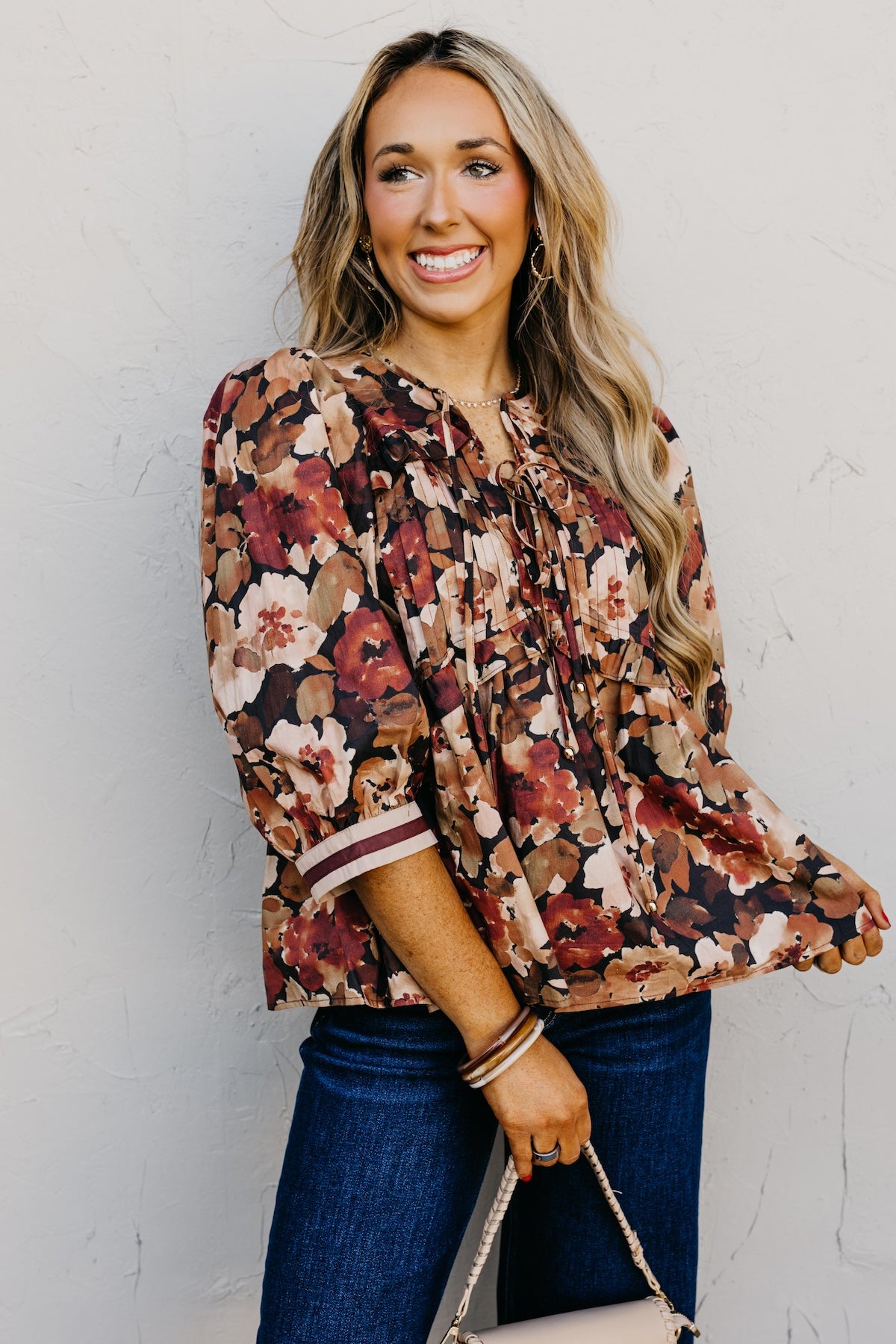 The Ivy Floral Peplum Top