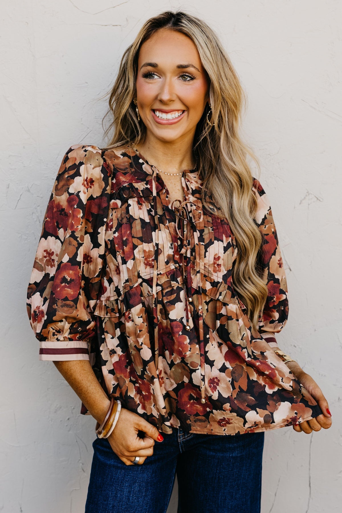 The Ivy Floral Peplum Top