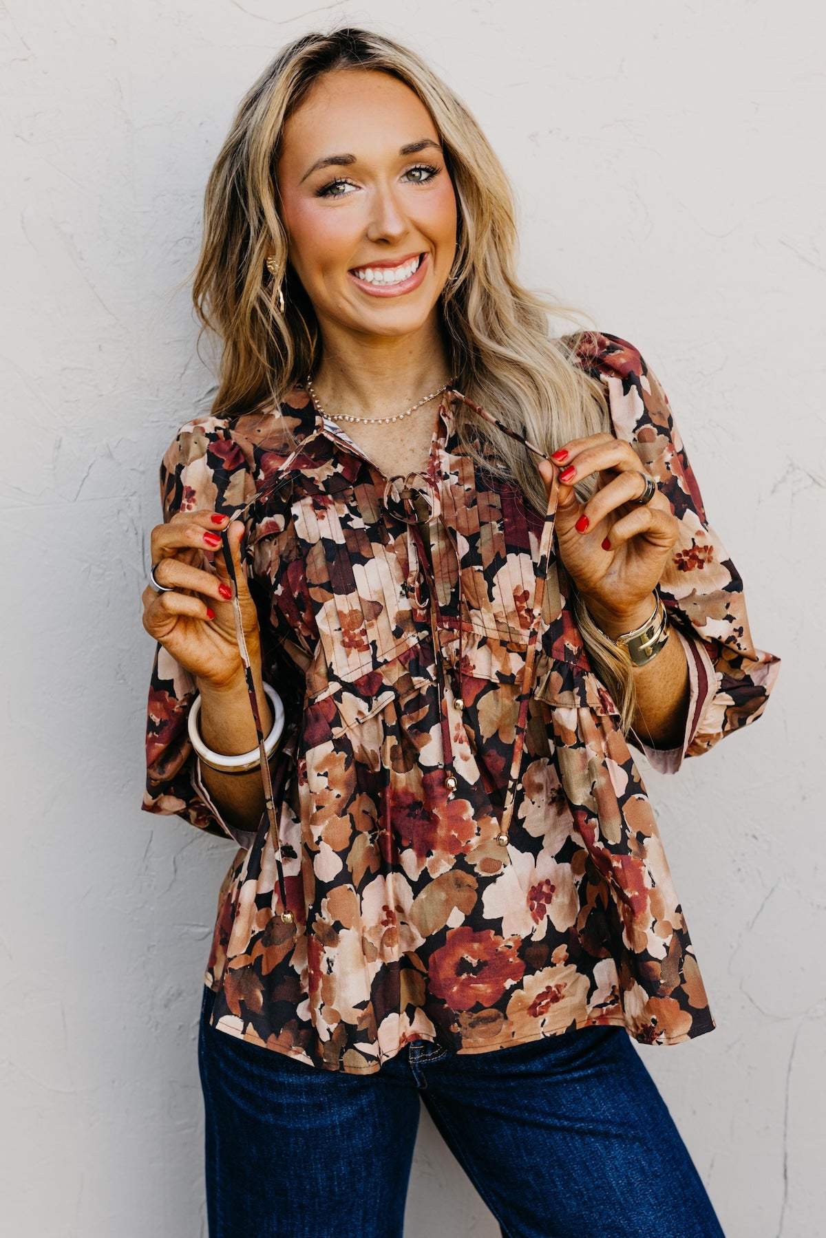 The Ivy Floral Peplum Top