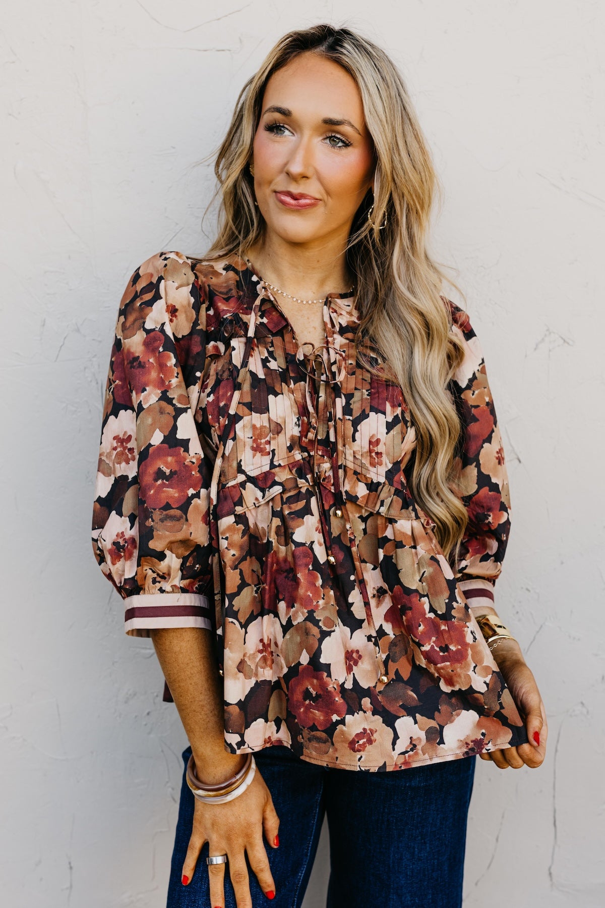 The Ivy Floral Peplum Top
