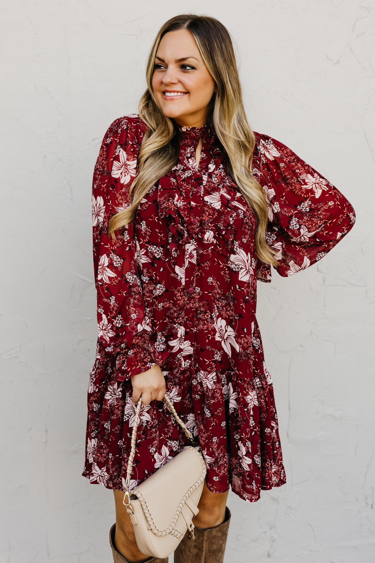 The Cordie Ruffle Mini Dress