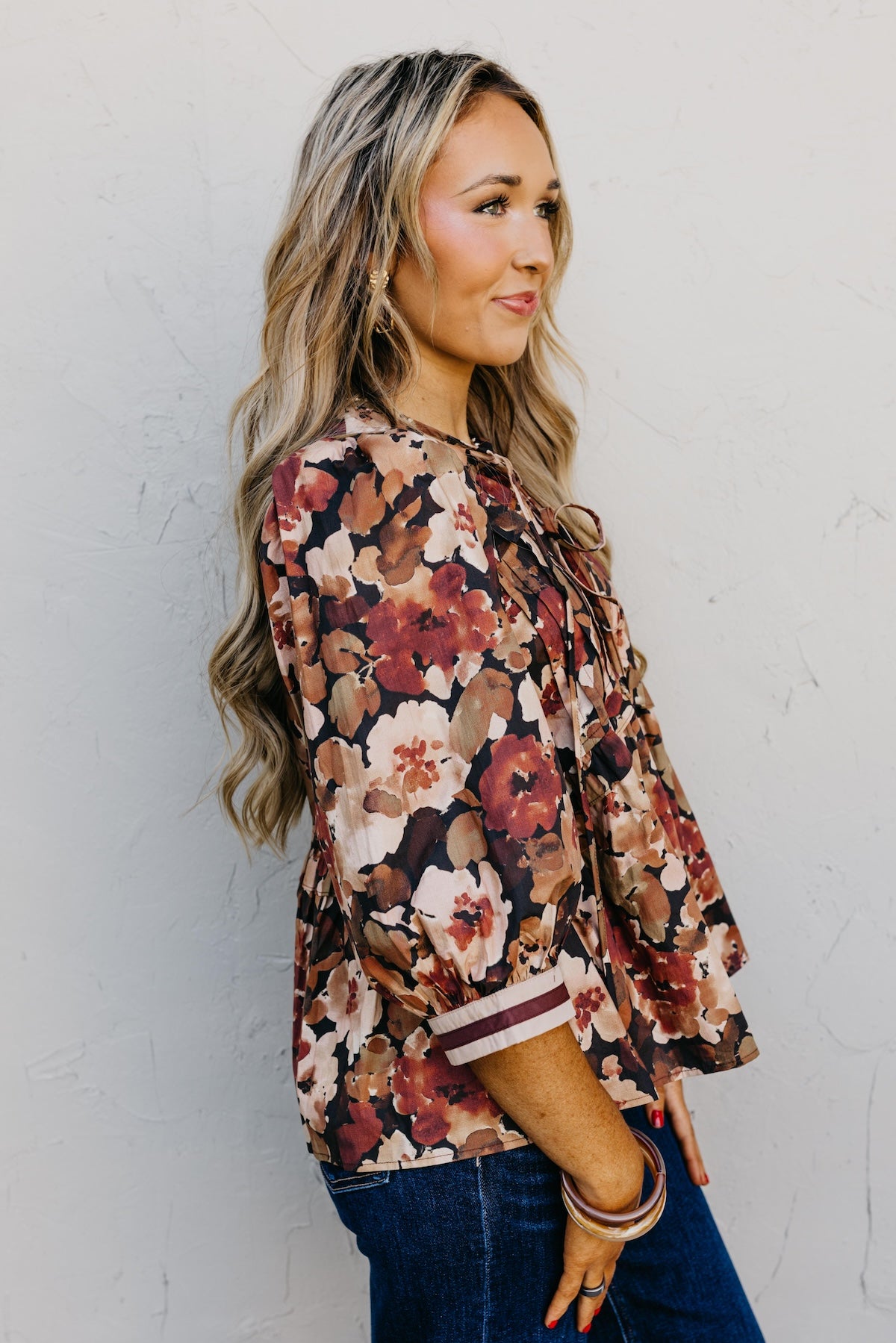 The Ivy Floral Peplum Top