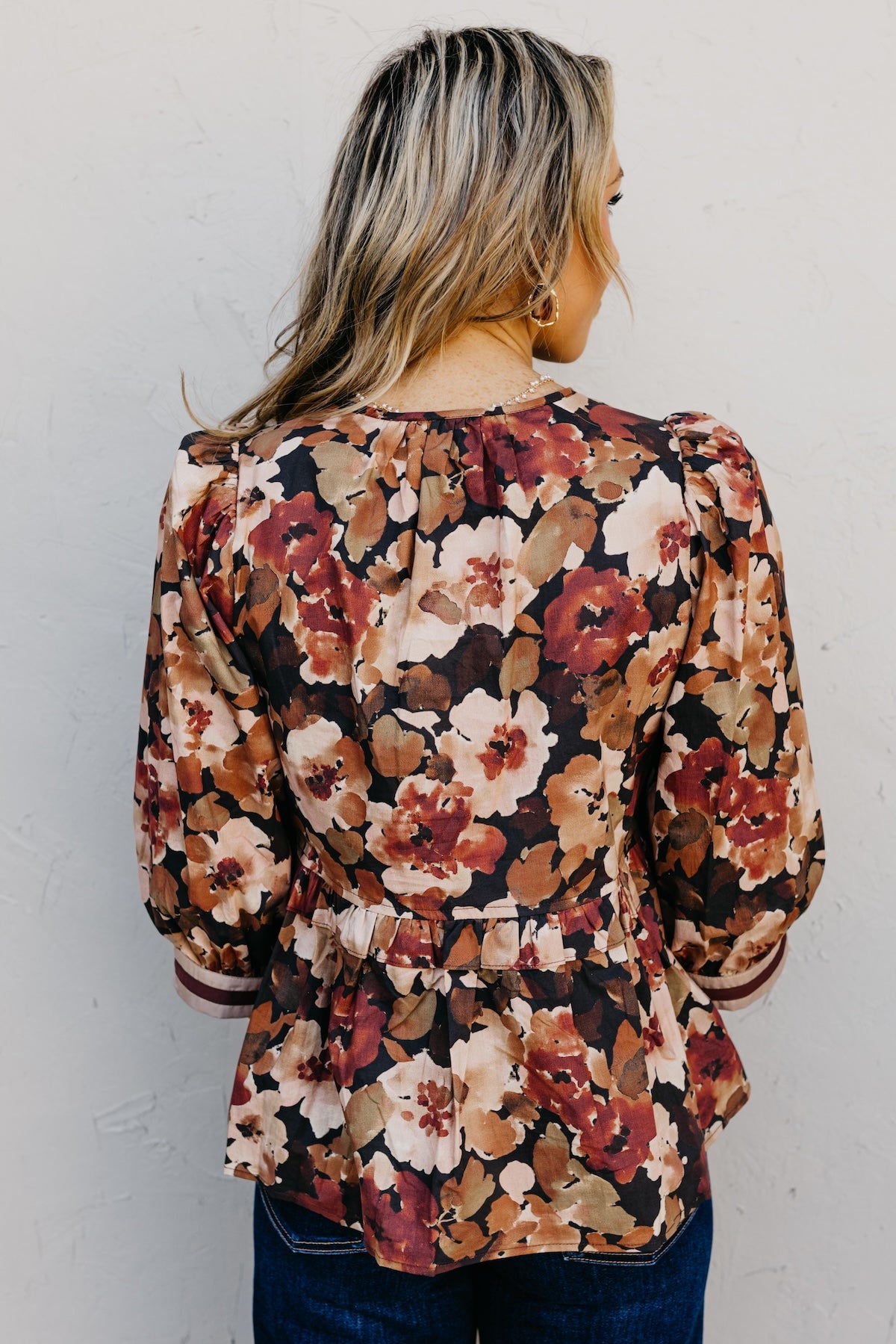 The Ivy Floral Peplum Top