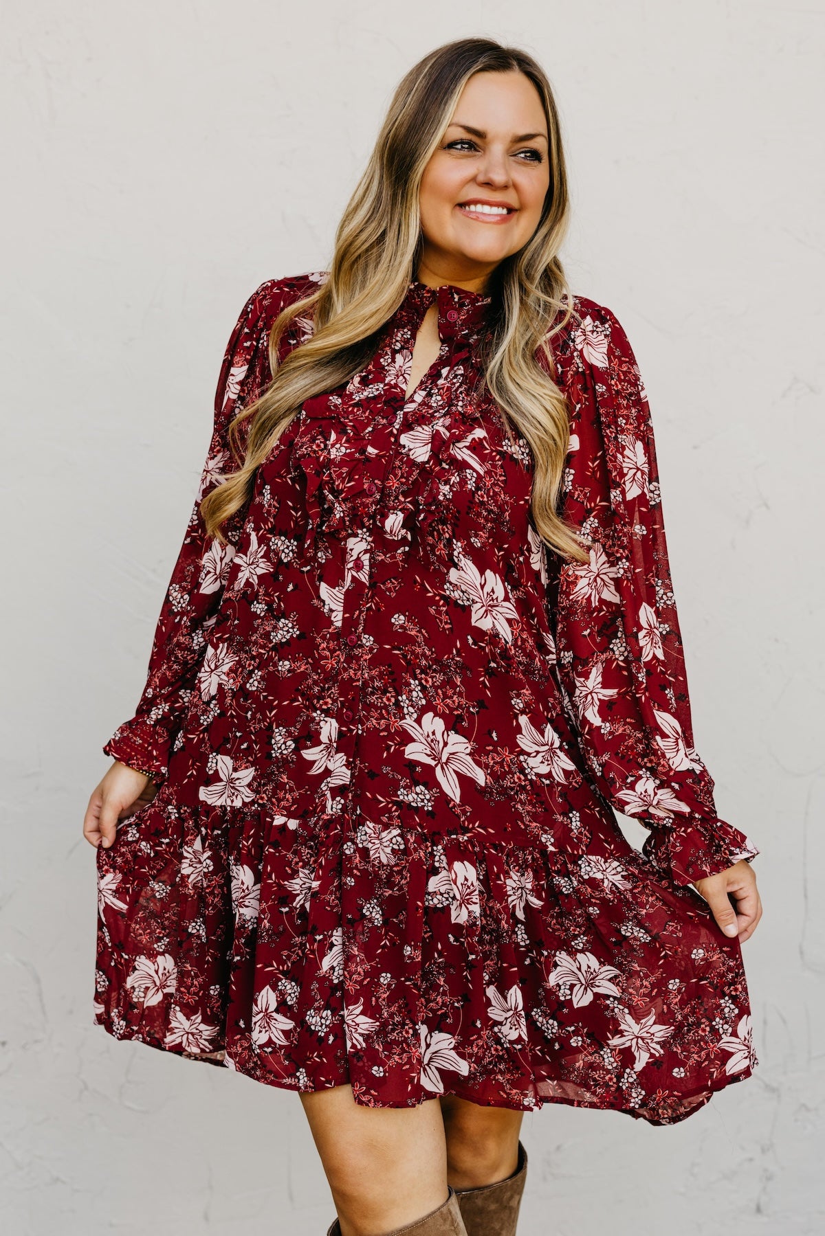 The Cordie Ruffle Mini Dress