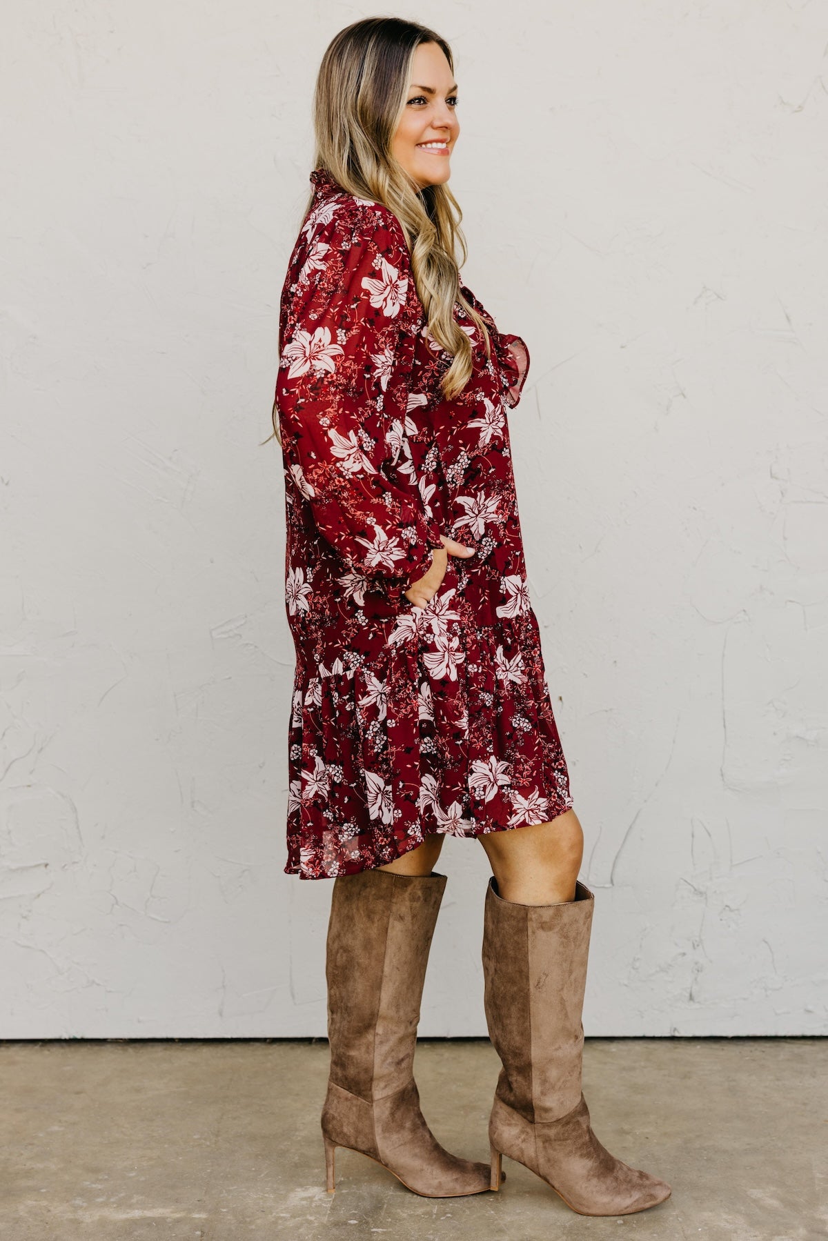 The Cordie Ruffle Mini Dress