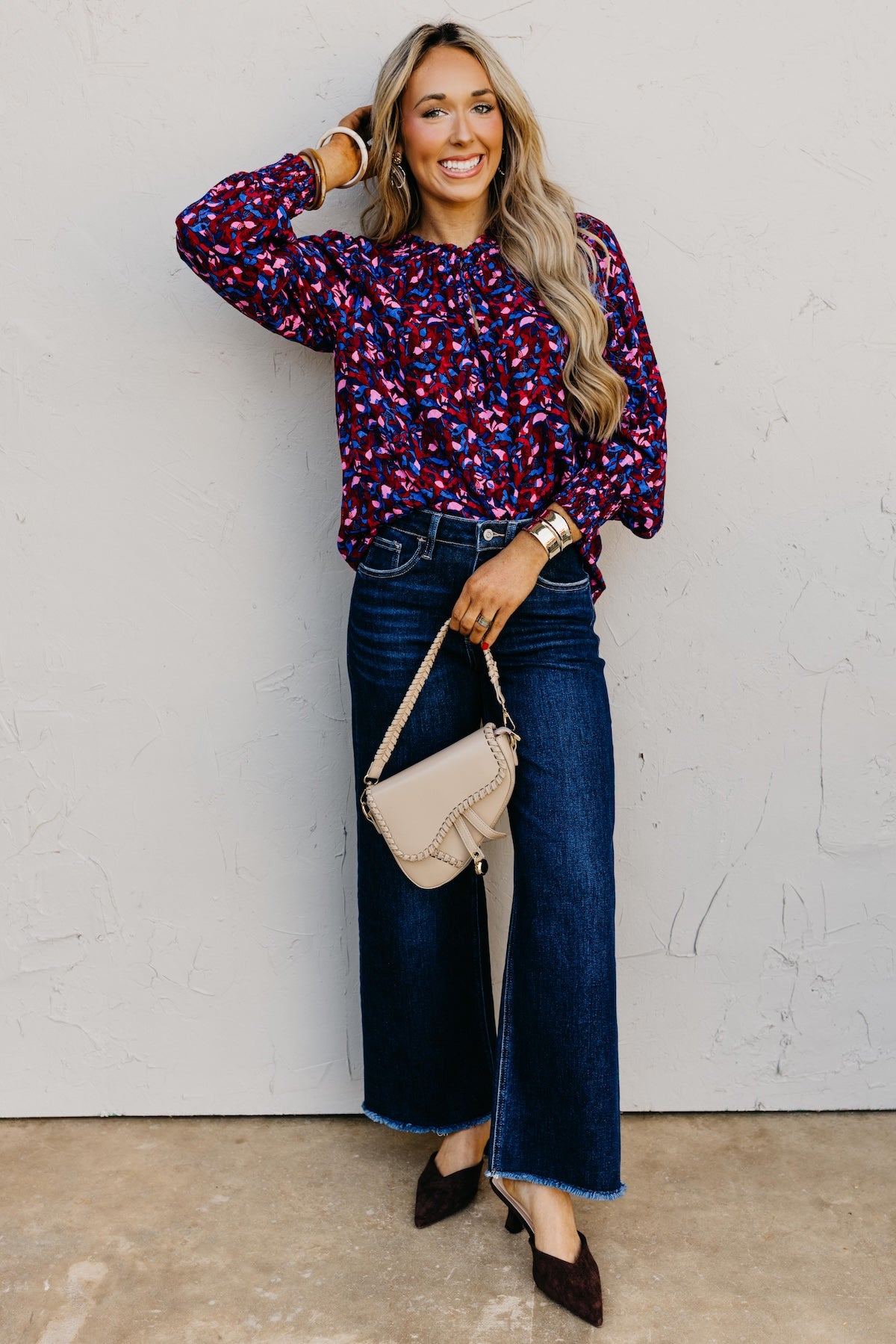 The Bodie Floral Ruffle Top