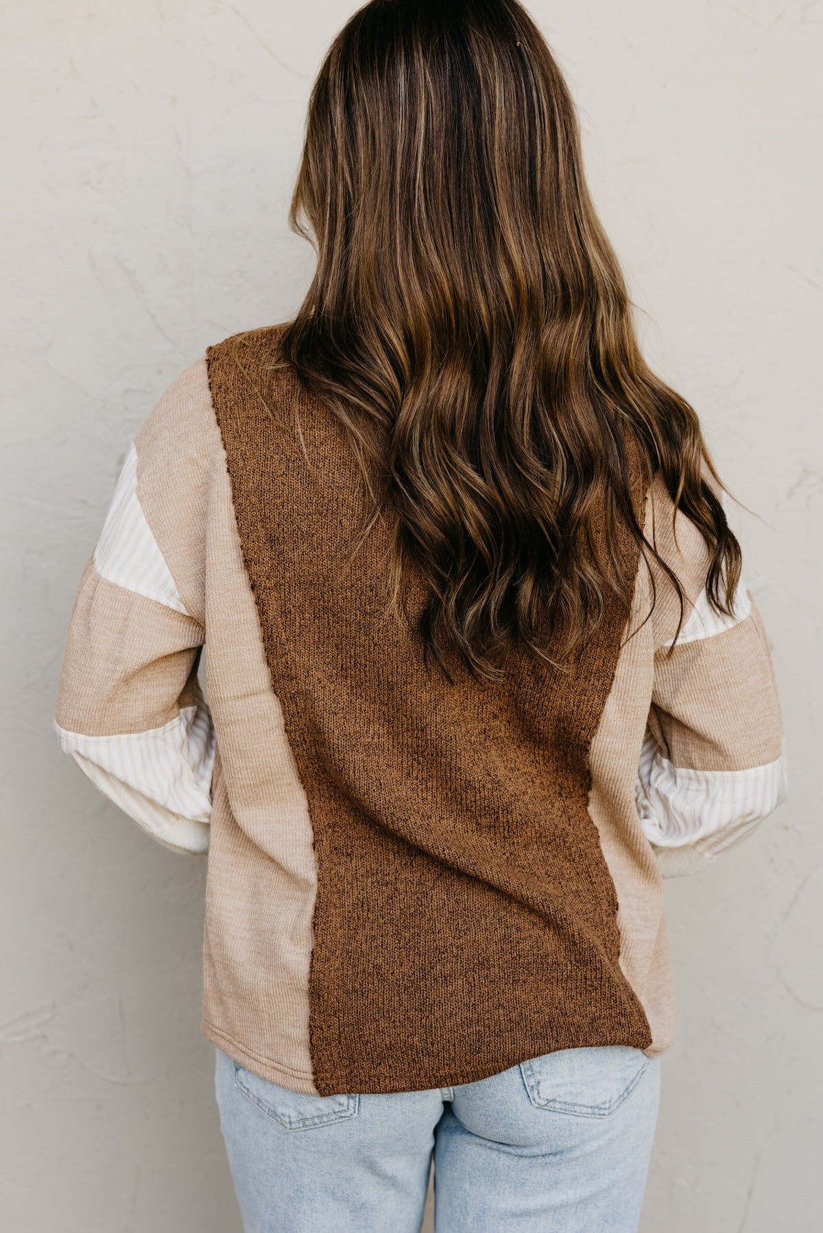 The Kayden Color Block Knit Top