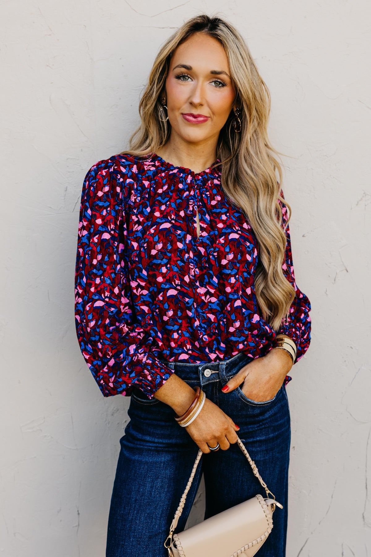 The Bodie Floral Ruffle Top