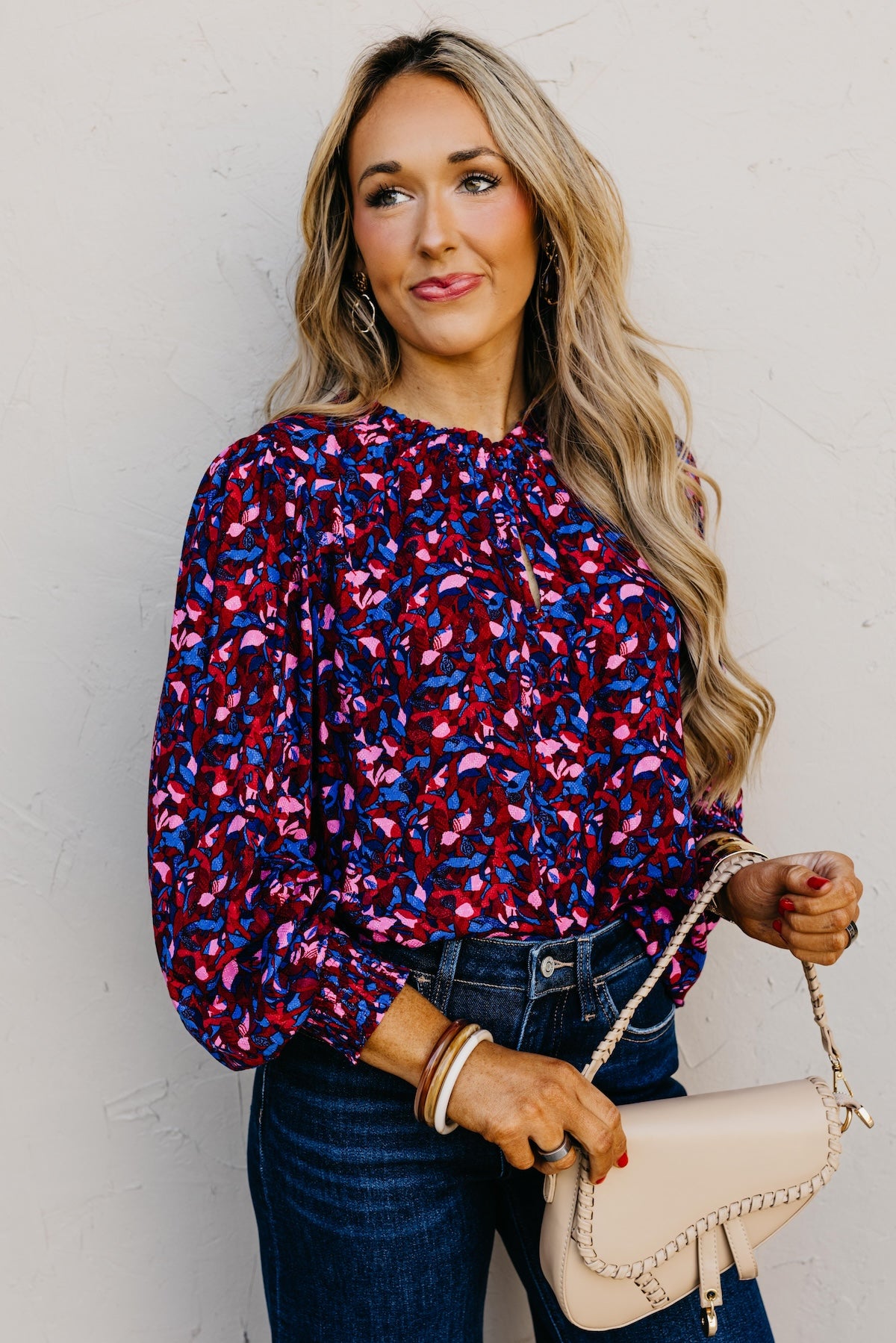 The Bodie Floral Ruffle Top