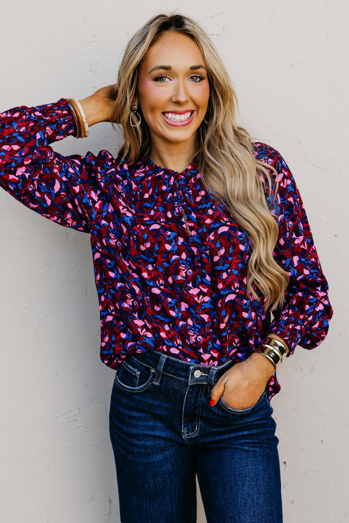 The Bodie Floral Ruffle Top