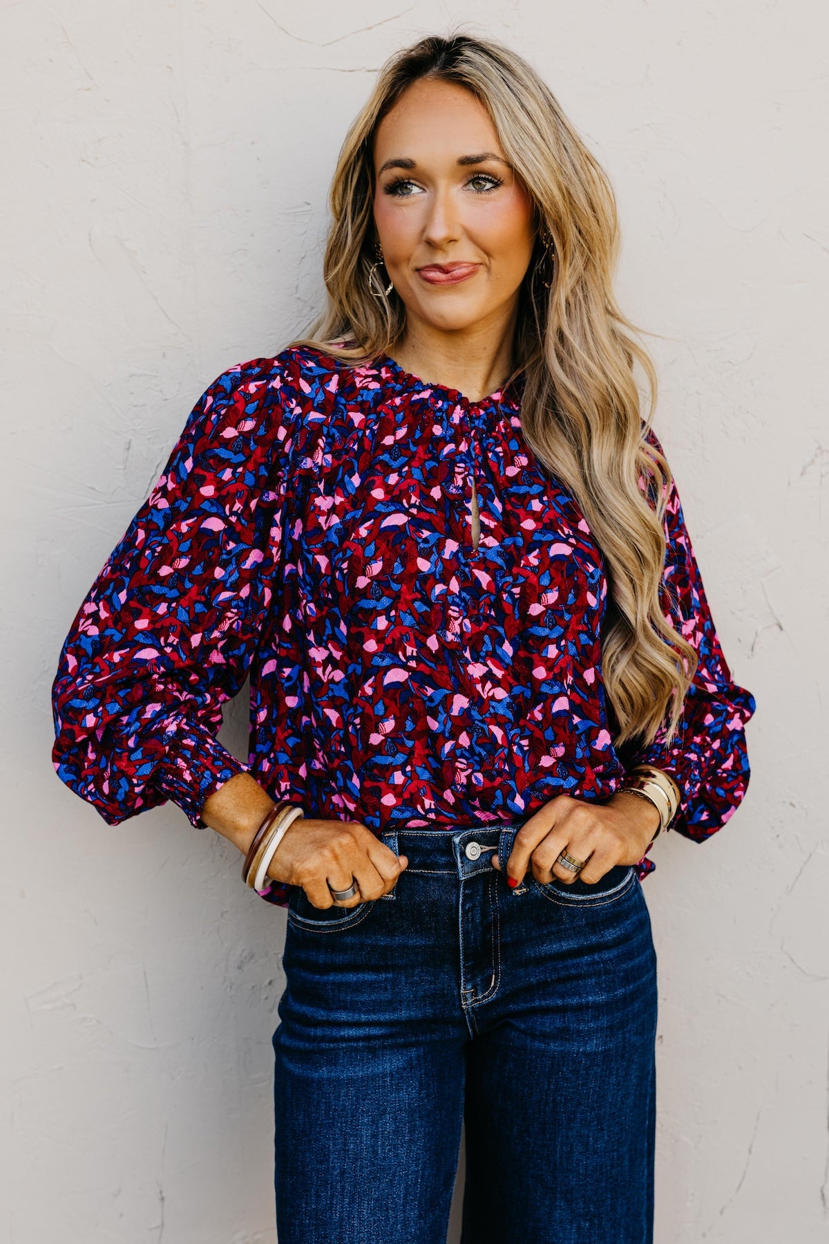 The Bodie Floral Ruffle Top