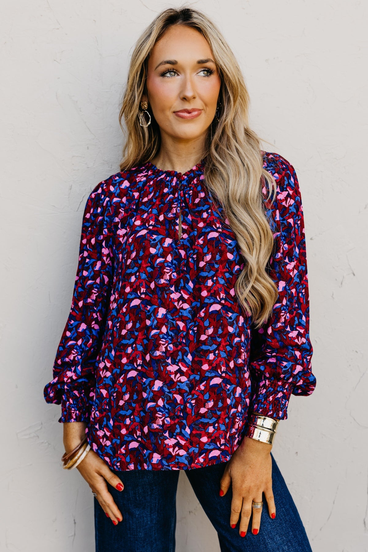 The Bodie Floral Ruffle Top