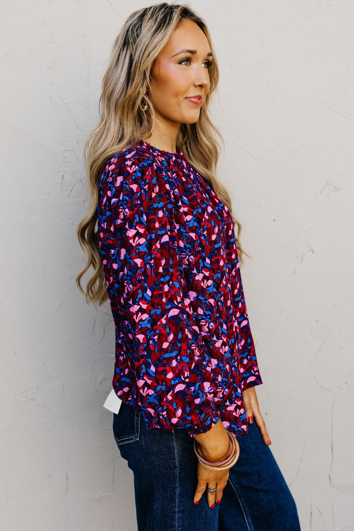 The Bodie Floral Ruffle Top