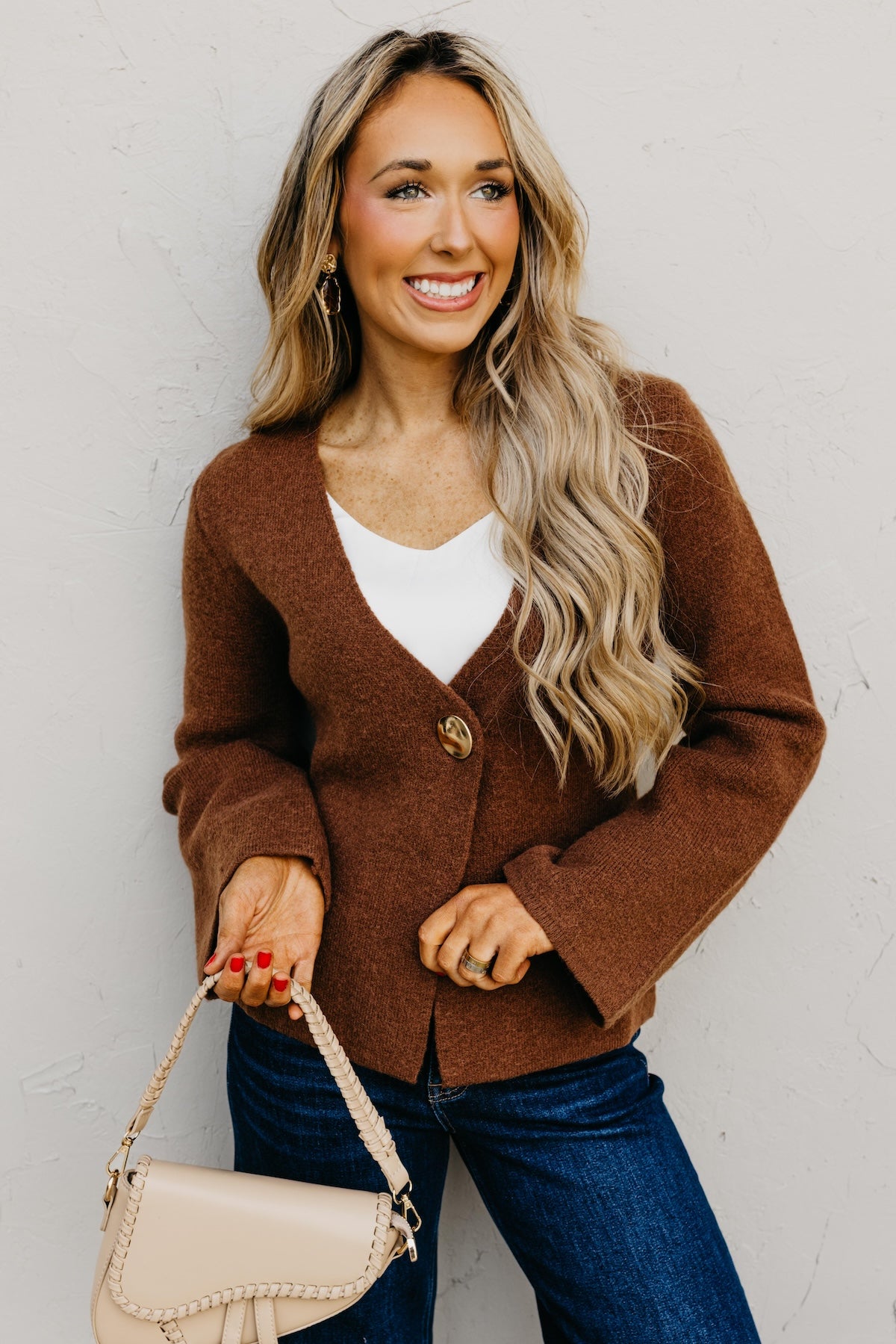 The Ameer Gold Button Cardigan