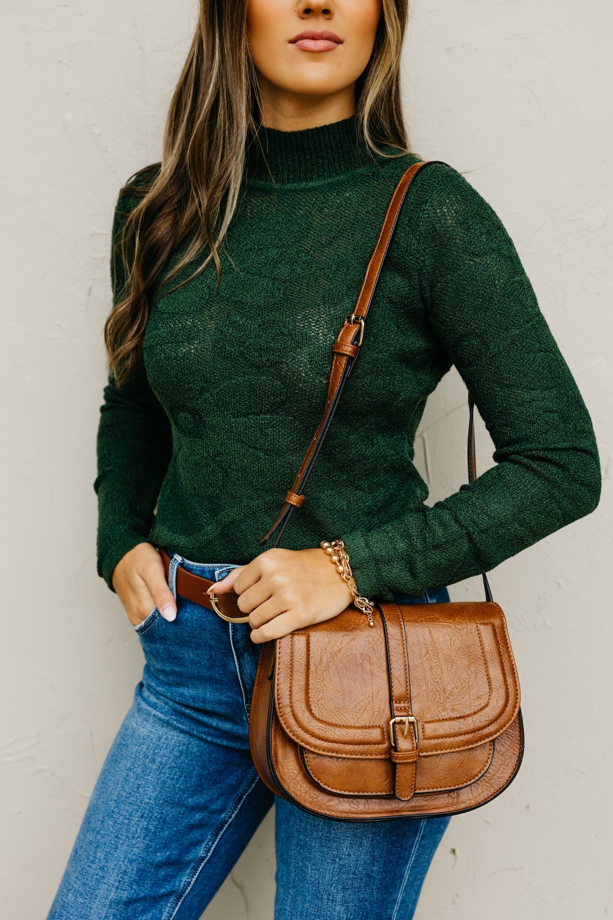 The Blair Foldover Buckle Crossbody
