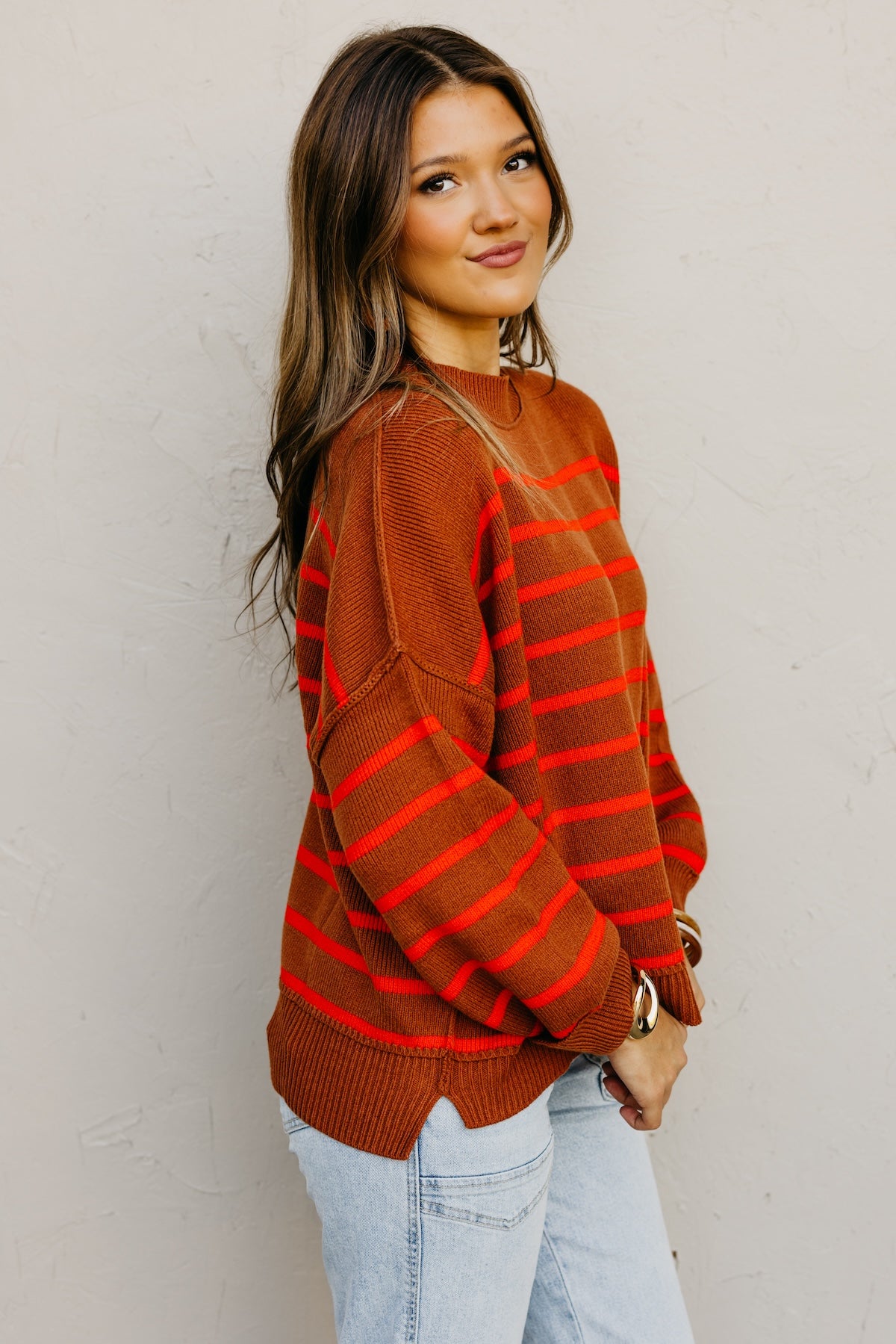 The Gracie Striped Pullover Sweater