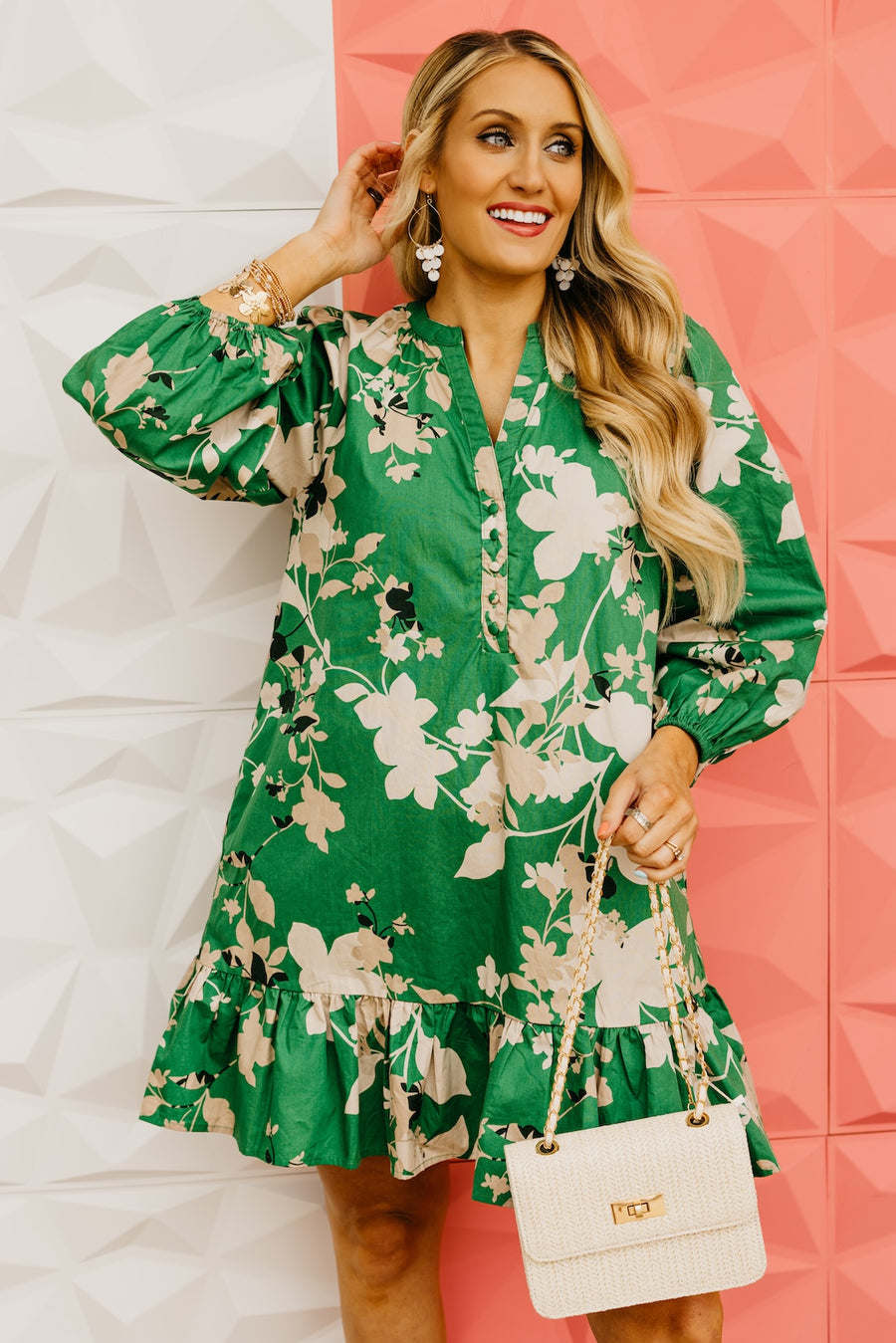 The Easton Floral Ruffle Mini Dress
