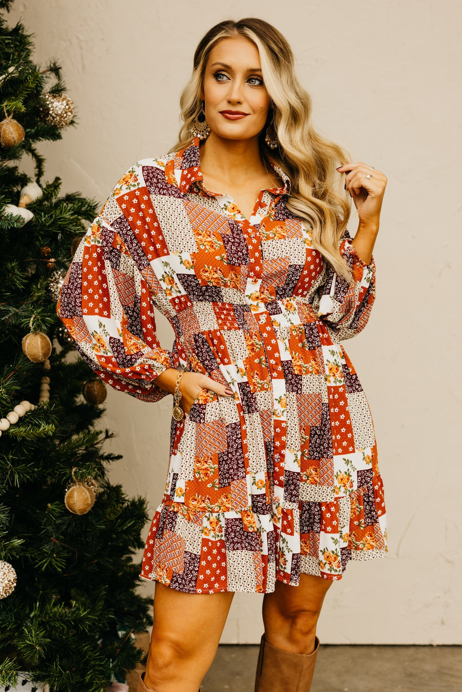 The Colton Boho Mini Dress