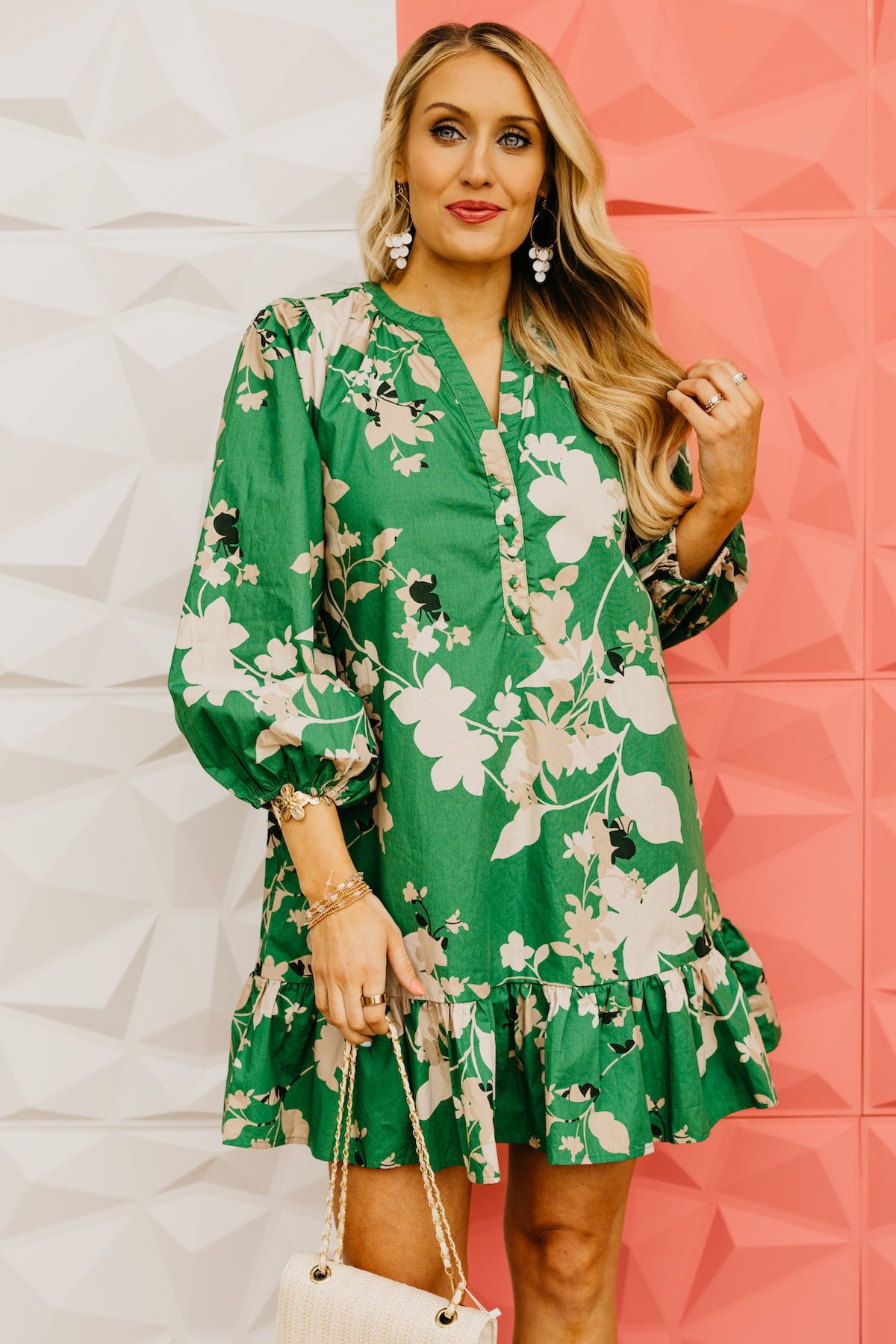 The Easton Floral Ruffle Mini Dress