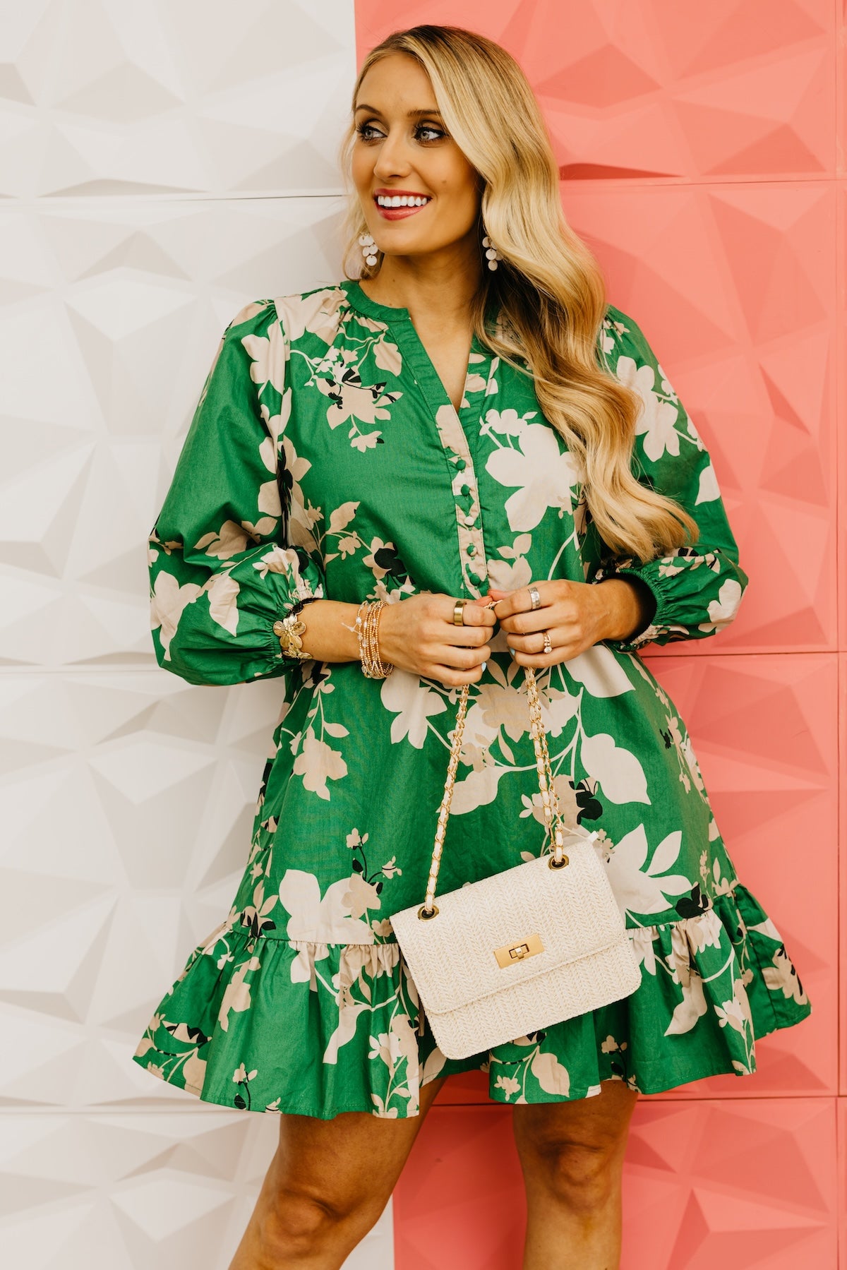 The Easton Floral Ruffle Mini Dress