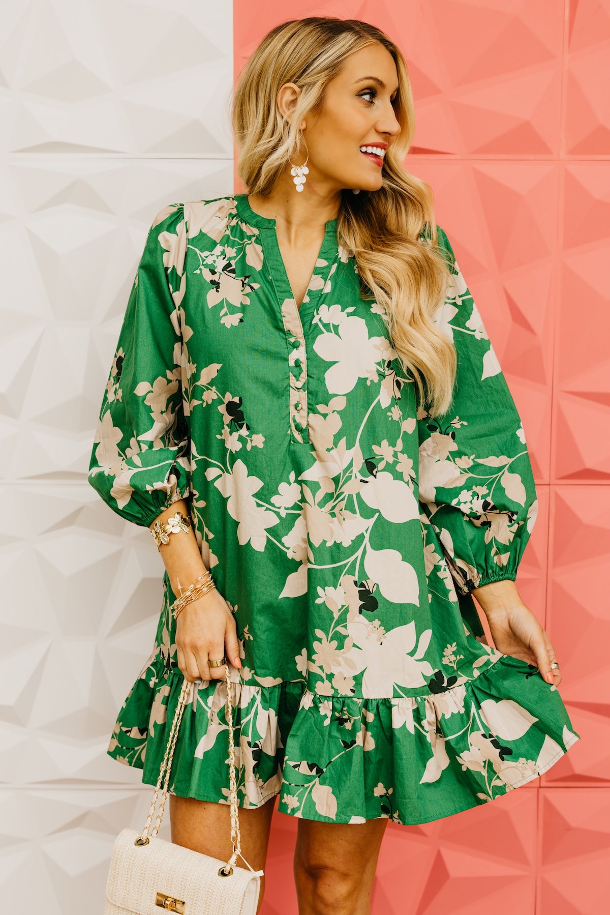 The Easton Floral Ruffle Mini Dress