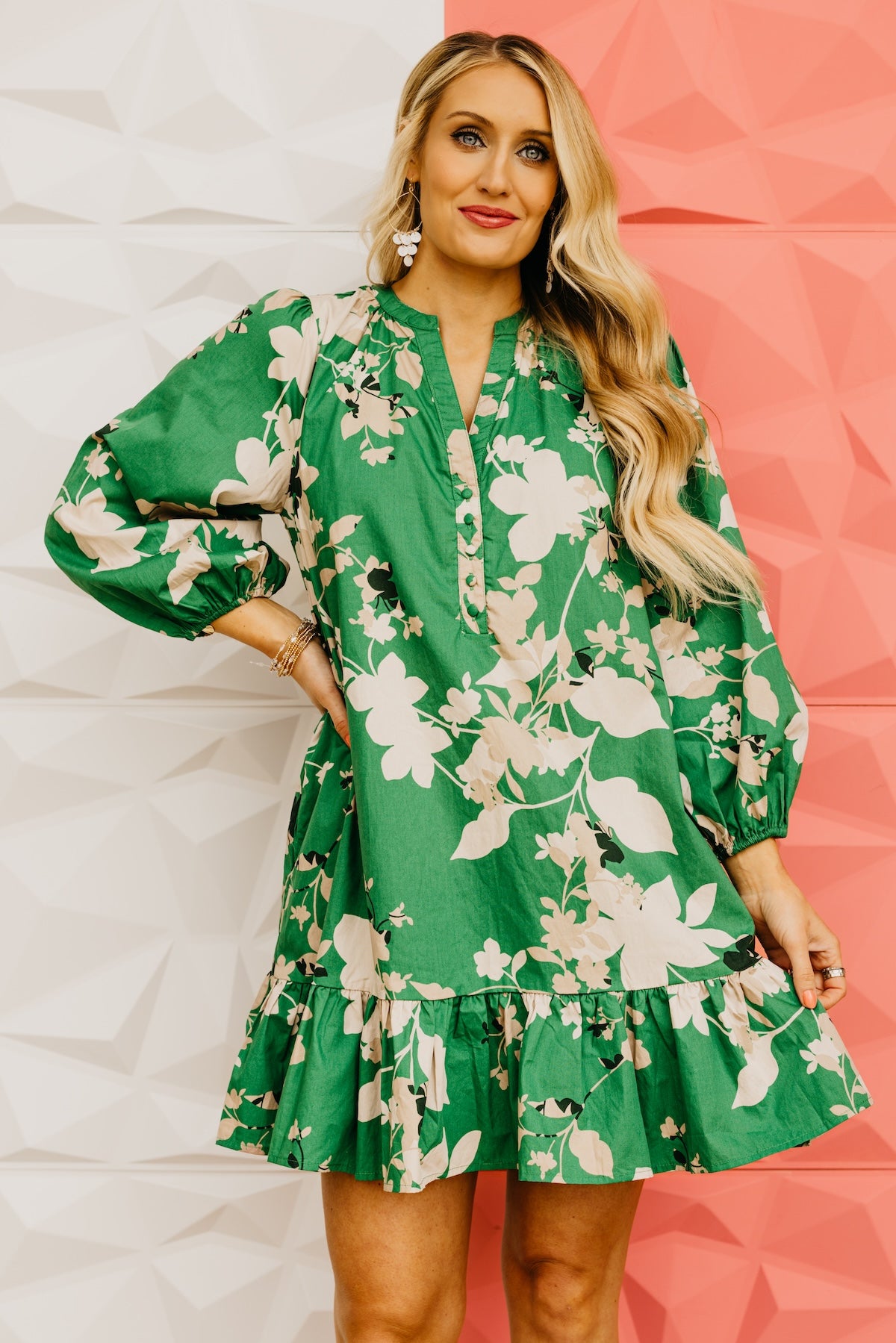 The Easton Floral Ruffle Mini Dress