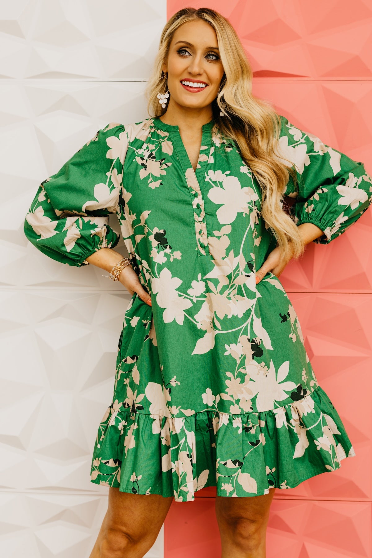 The Easton Floral Ruffle Mini Dress
