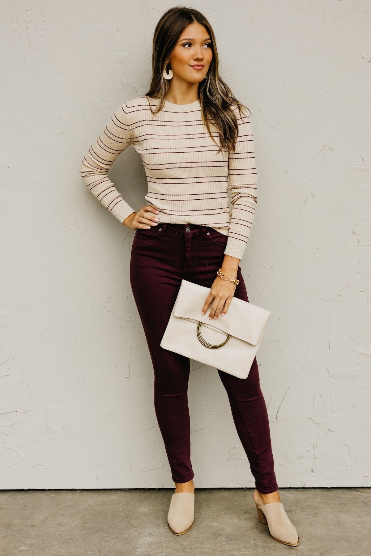 The Tonya Ribbed Stripe Sweater