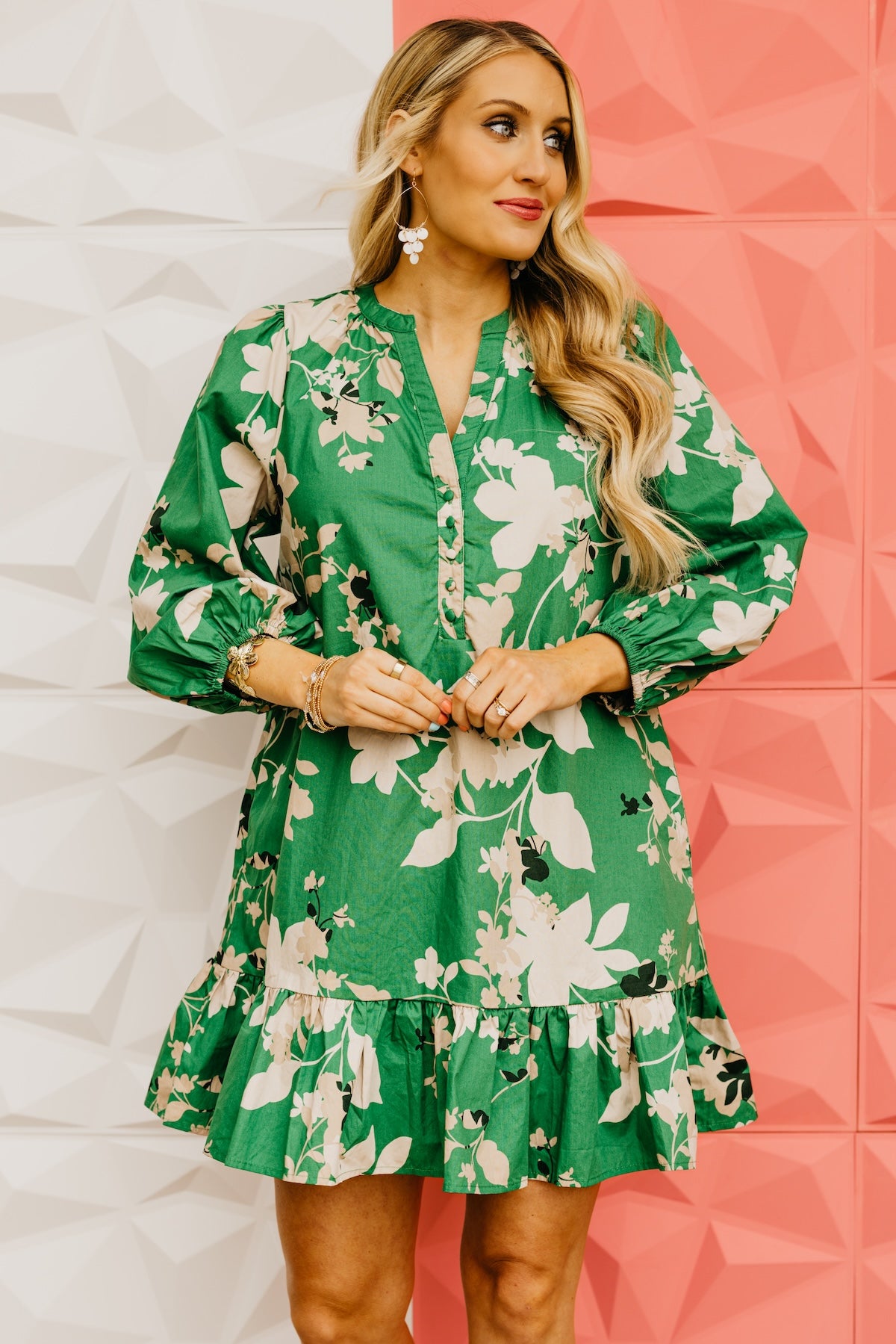 The Easton Floral Ruffle Mini Dress
