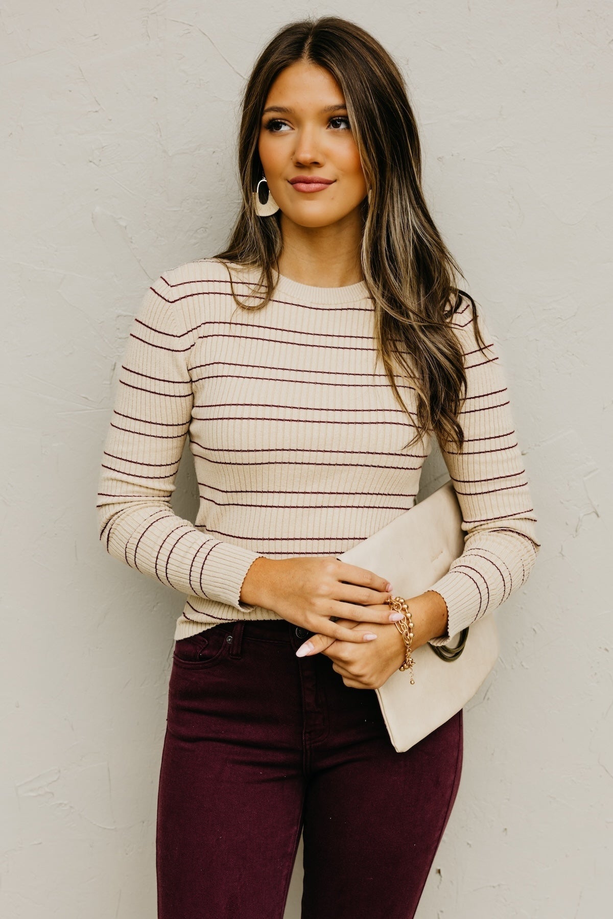The Tonya Ribbed Stripe Sweater
