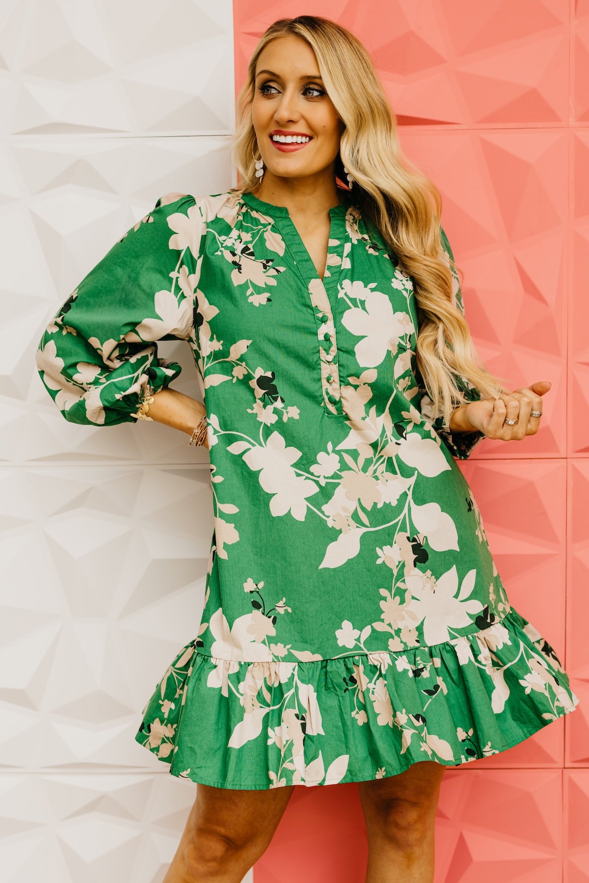 The Easton Floral Ruffle Mini Dress