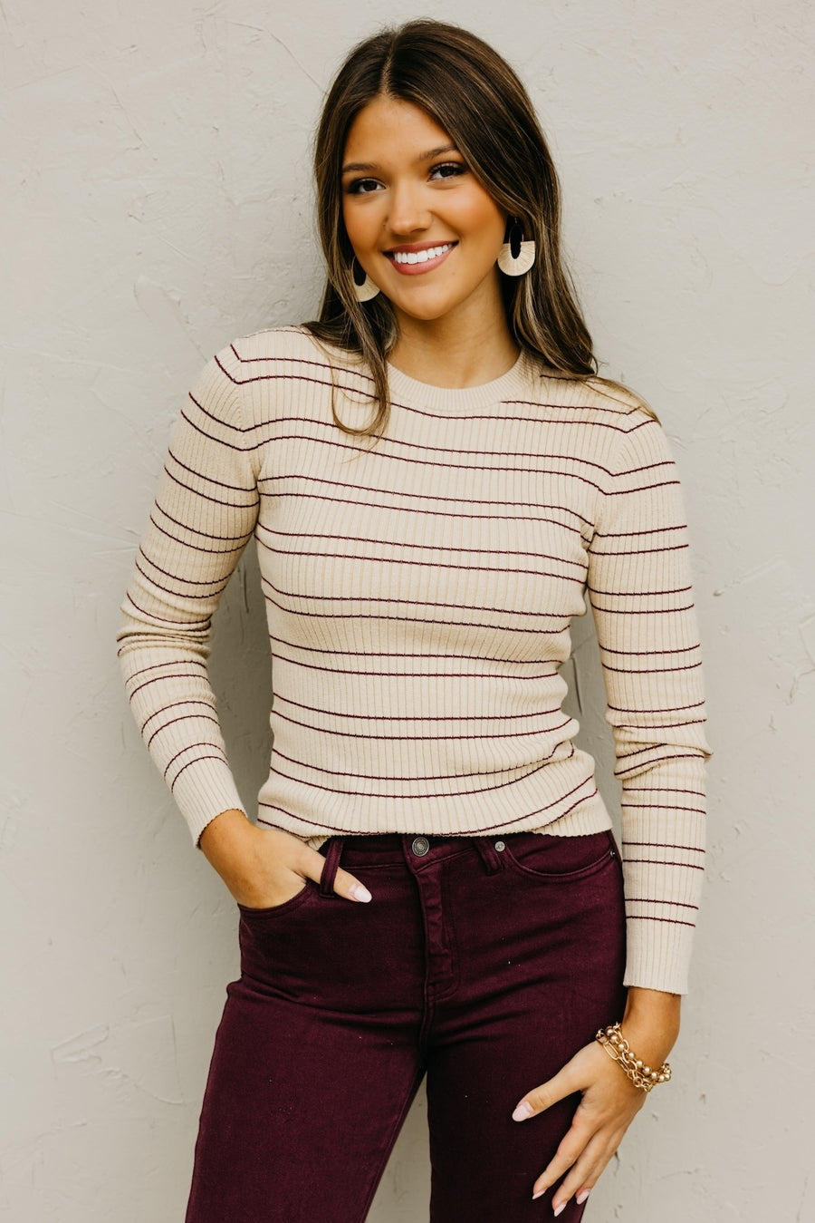 The Tonya Ribbed Stripe Sweater