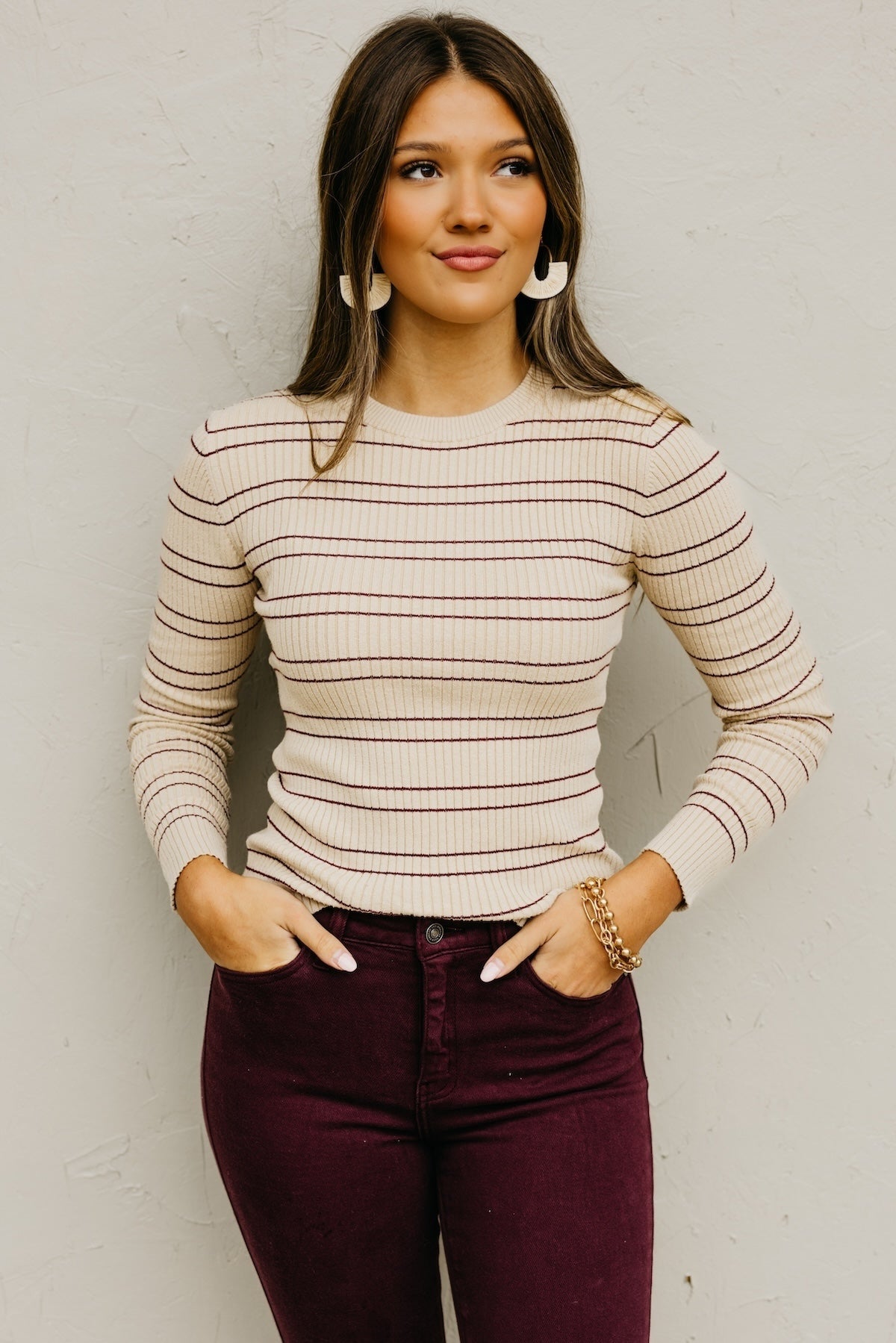 The Tonya Ribbed Stripe Sweater