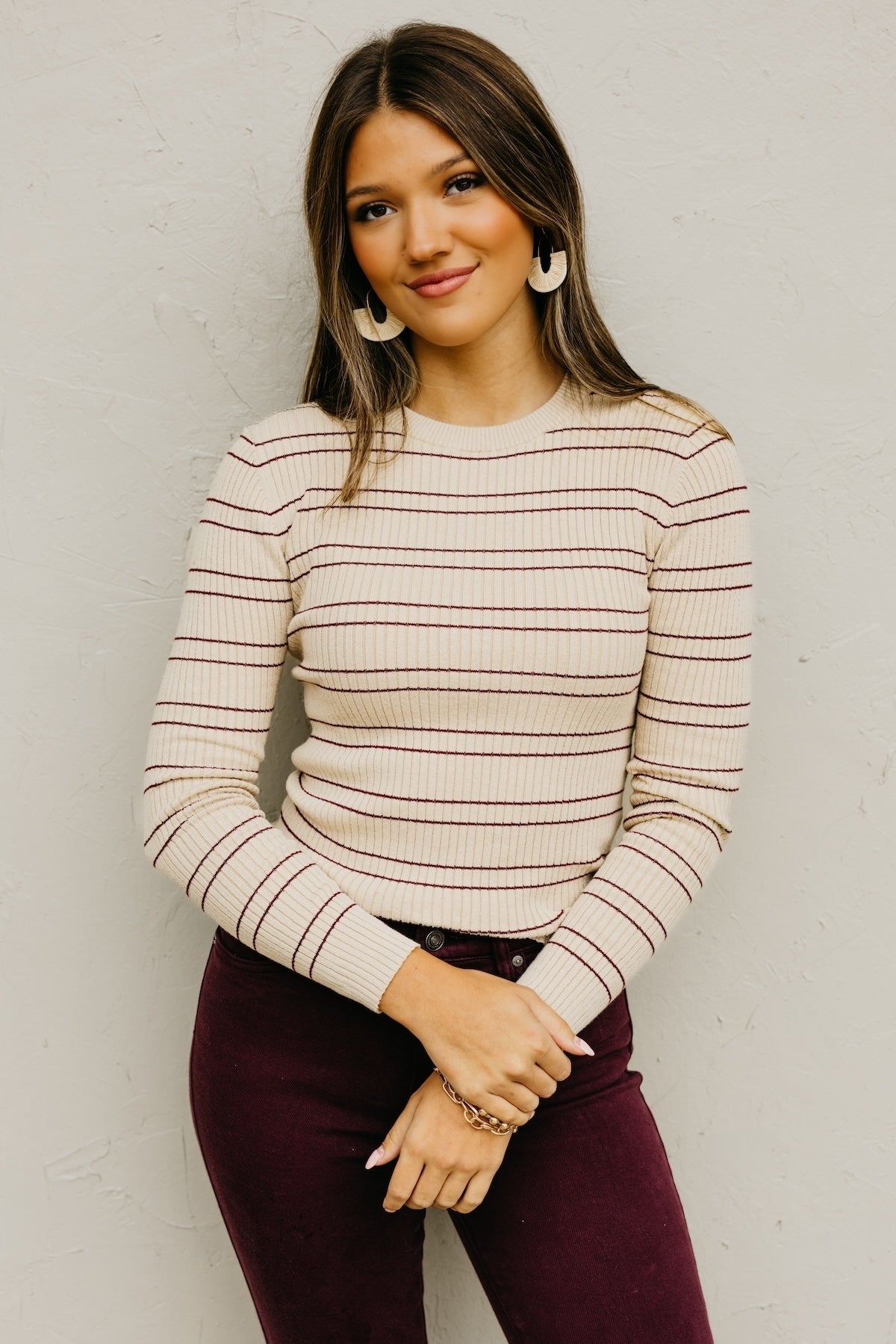The Tonya Ribbed Stripe Sweater