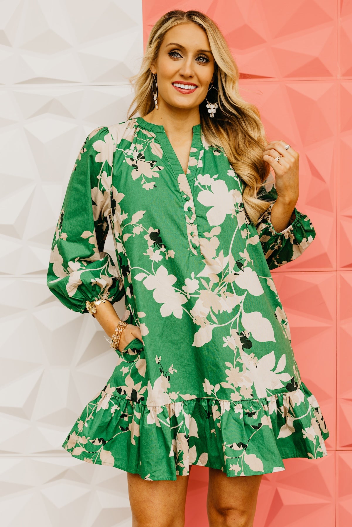 The Easton Floral Ruffle Mini Dress