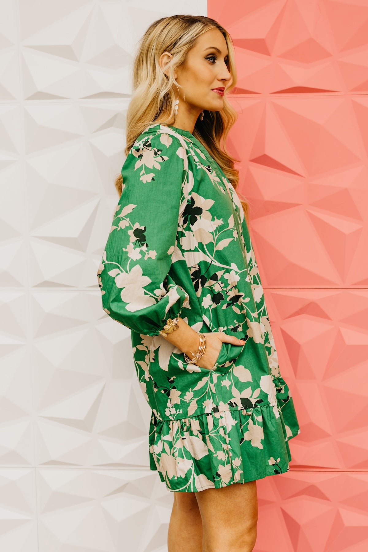 The Easton Floral Ruffle Mini Dress