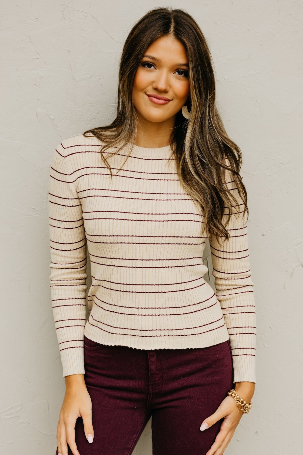 The Tonya Ribbed Stripe Sweater