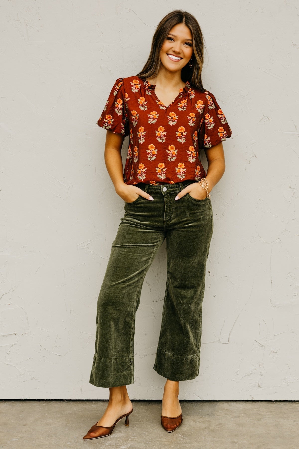 The Gratsgie Floral Woven Blouse