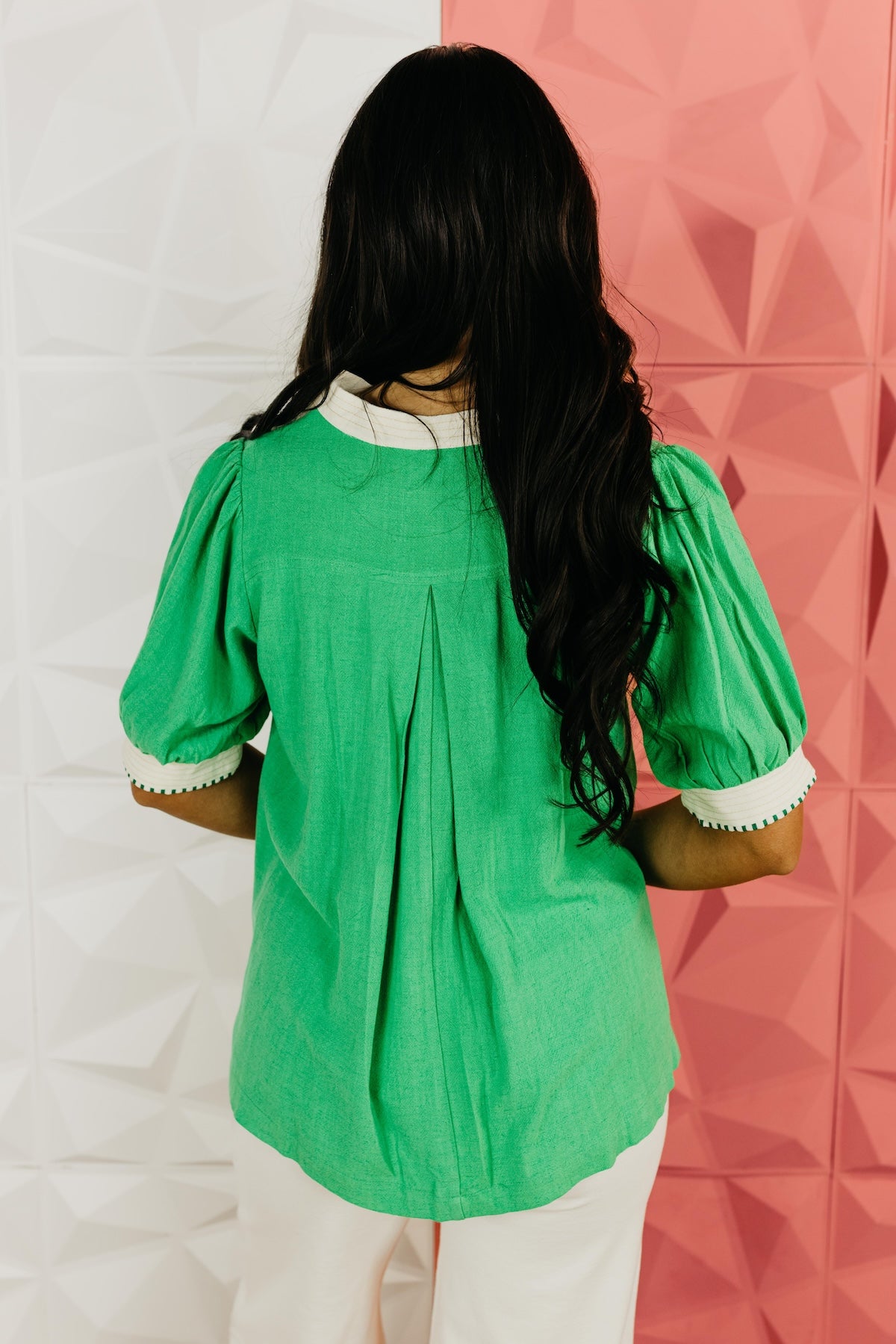 The Eleanor Contrast Detail Top