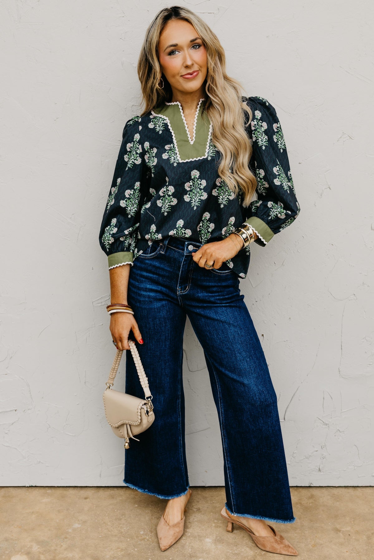 The Rowe Floral Woven Top