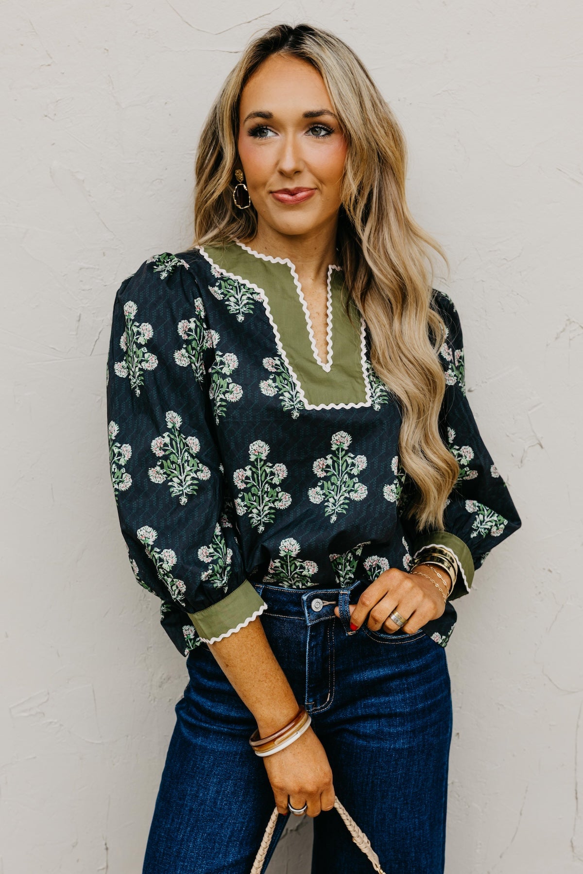 The Rowe Floral Woven Top