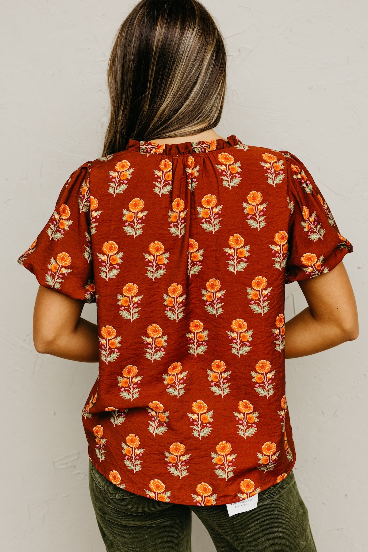 The Gratsgie Floral Woven Blouse