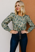 The Sonny Floral Cinched Sleeve Blouse