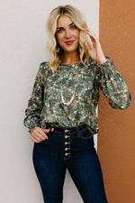 The Sonny Floral Cinched Sleeve Blouse