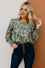 The Sonny Floral Cinched Sleeve Blouse