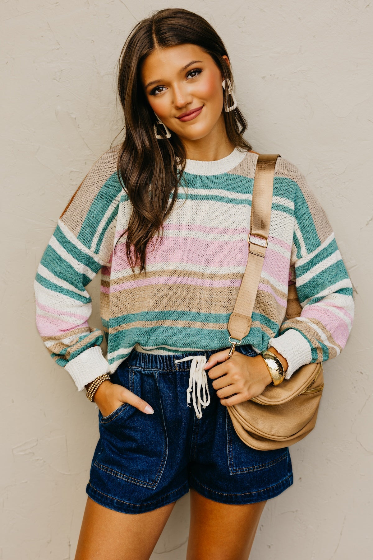 Wishlist | The Esme Color Block Striped Sweater