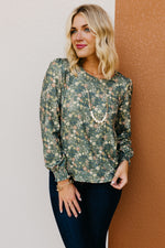 The Sonny Floral Cinched Sleeve Blouse
