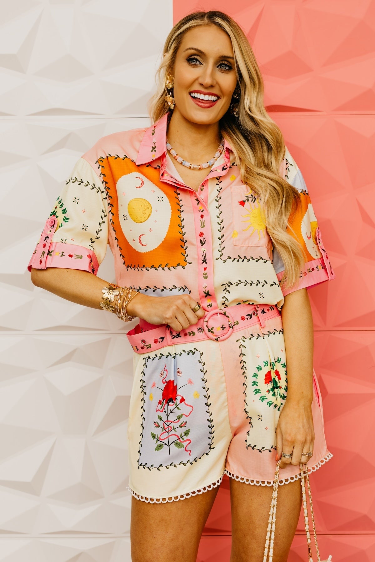 The Amina Printed Shirt and Shorts Set