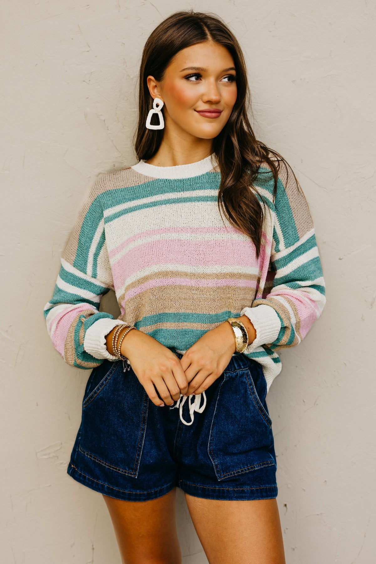 Wishlist | The Esme Color Block Striped Sweater
