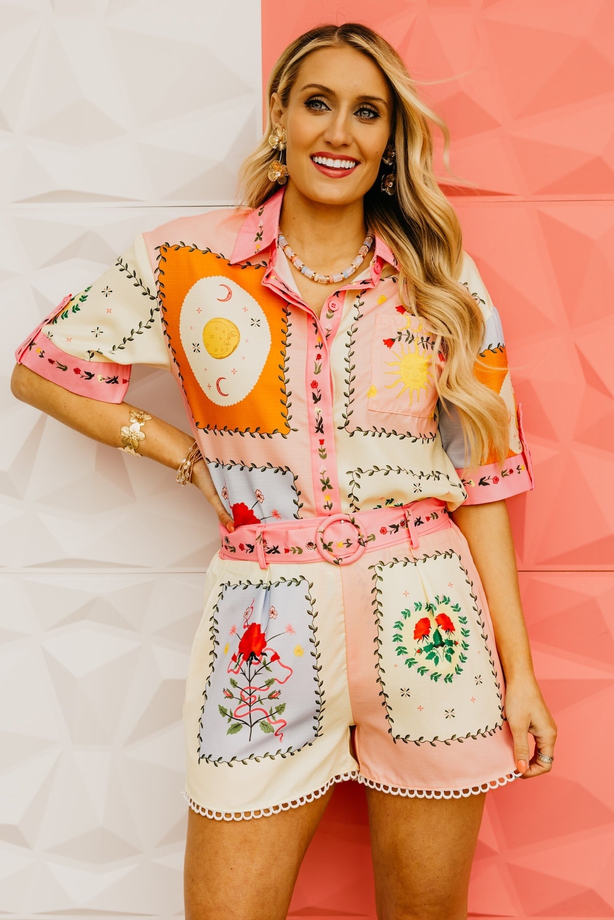 The Amina Printed Shirt and Shorts Set